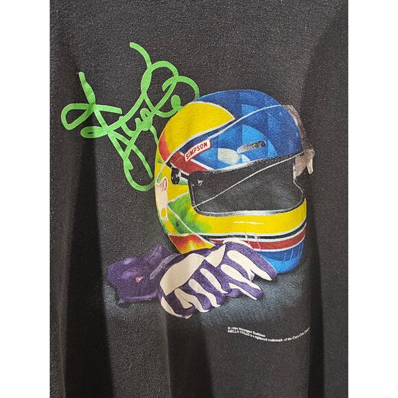 Rare Vintage 1994 Kyle Petty Mello Yello #42 NASCAR Crewneck Large Faded - Picture 2 of 10